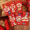 12/15 шт. Счастливые Красные Конверты Китайский Стиль Поздравление с Новым Годом Красные Пакетики на Новый Год Дизайн с Золотой Фольгой Год Лошади 2026