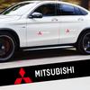uldf10 Alphabet car logo sticker waterproof car decoration For Mitsubishi Pajero Outlander XL Montero Lancer Triton l200 Galant Evo ASX