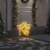 VidaXL Luminous Christmas Star Decoration Stakes 3 Pcs 50 LED 29 Cm 357726