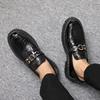 Man Casual Loafers Shoe Office Black Leather Shoes for Men Luxury Sale Common New In Retro Classic Original 2025 Trend Social Pu