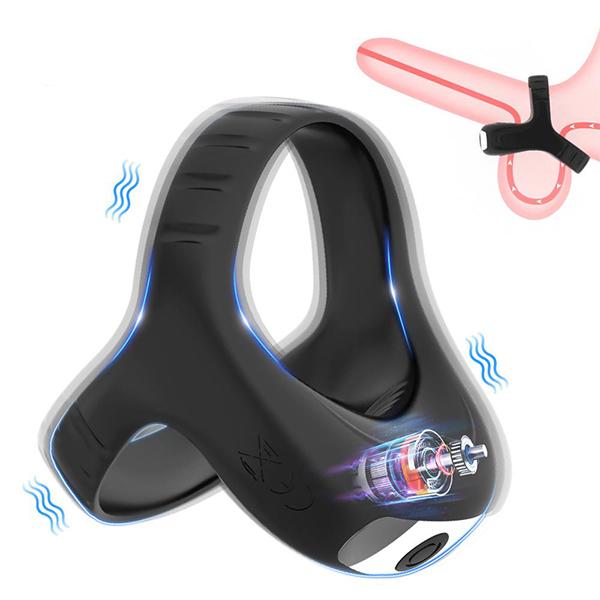 Couple Rings Vibrating Penis Cock Ring Sex Toys For Men Delay Ejaculation Cockring Sexy Goods Vibrator For Male Adults Gay 18