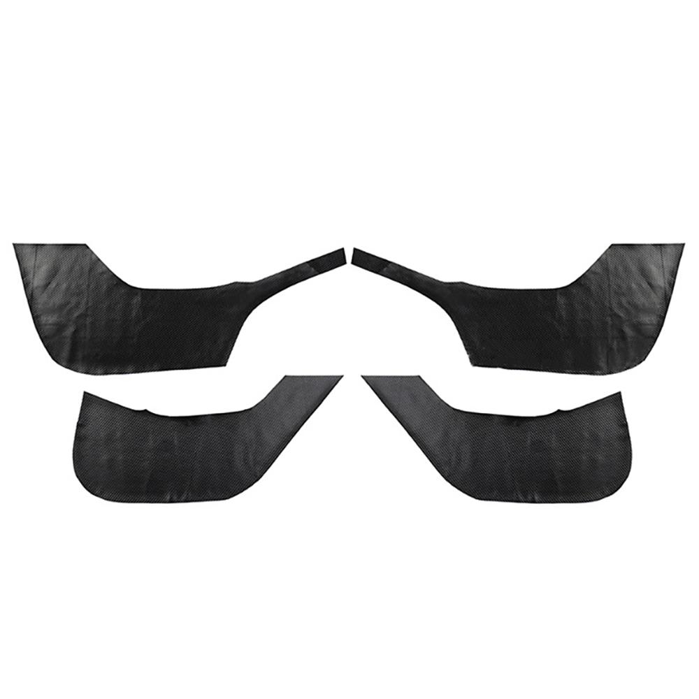 4 шт. Накладка на дверь из ПУ кожи с видом карбонового волокна для Tesla Model Y