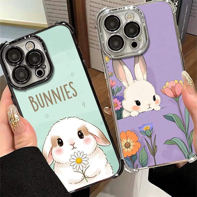 Милый Мультяшный Кролик Покрытие Чехол для Телефона Для Xiaomi Poco X5 X6 X7 X8 Pro Max F8 Ultra F7 M8 M7 M5S Redmi 15C 15 14C 13C 13 X