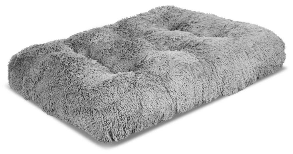 Лежанка для собаки SHAGGY, подушка HIGH SIDE Grey M-XL
