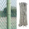 100Pcs Chain Link Fence Wire Ties Stainless Steel Heavy Duty Chain Link Fence Posts Rails Dog Kennel Repair Anti-Rust Fence Ties