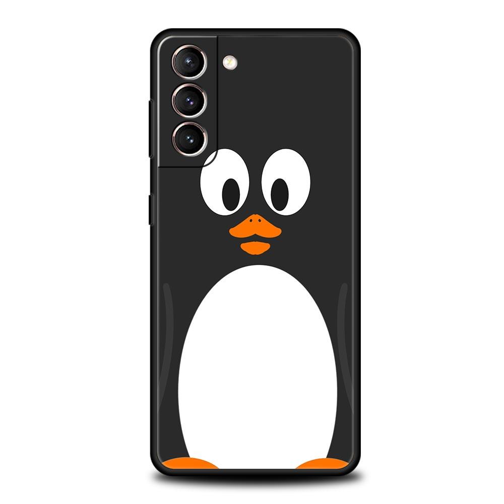 Милый качественный чехол для телефона с милым пингвином для Samsung Galaxy S22 S20 FE S10 Plus S21 Ultra 5G S10E S9 S8 Note 10 Lite 20, мягкий чехол