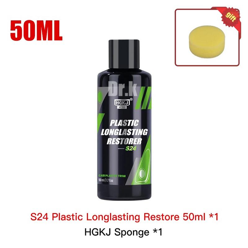 50/100 мл Автомобильный пластиковый восстанавливающий состав для восстановления черного цвета, больше блеска, чистящие средства для автомобиля, долговечное восстанавливающее покрытие для ремонта