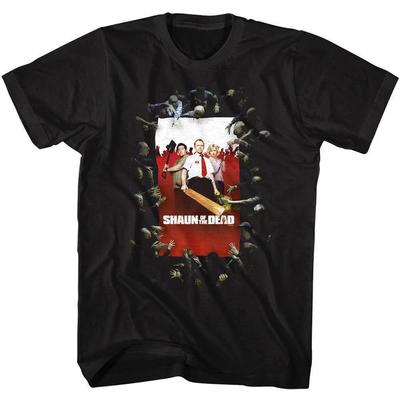 Мужская футболка Shaun of the Dead Атака зомби
