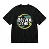 Мужская футболка с графикой Bouven Jendd Унисекс Черная 100% Хлопок Топы Летние США