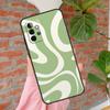 Sage Green Swirl Aesthetic Phone Case For Samsung Galaxy A71 A51 A31 A11 A12 A22 A32 A52 A72 A52S A21S A70 A50 Cover