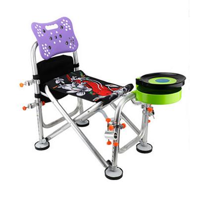 Складной стул для рыбалки из алюминиевого сплава, 6 уровней, регулируемый по высоте, складной стул для рыбалки