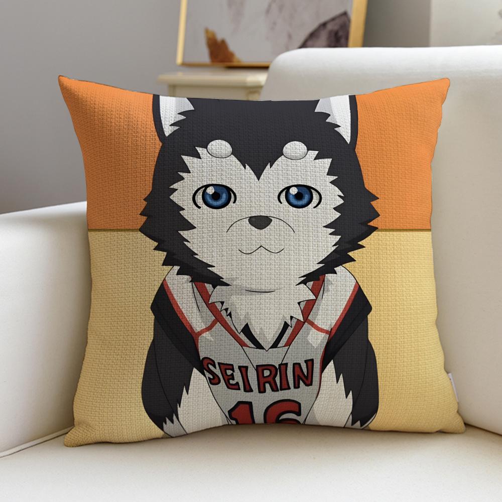 Dynamic KKuroko No BasketS Cushion Cover Breathable and skinfriendly linen pillowcase square removable and washable cushion
