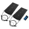 50W Solar Charger Kit Waterproof Double Piece Photovoltaic Panel with 30A Battery Charger