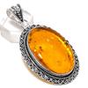 Подвеска из натурального балтийского янтаря из стерлингового серебра 925 пробы 2,48 дюйма F6A22