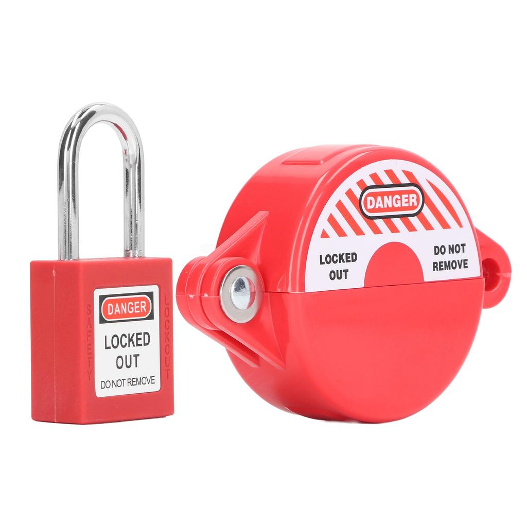 Gate Valve Lockout Set Lockout Tagout Valve Set for Outdoor Garden 25mm to 64mm Stem