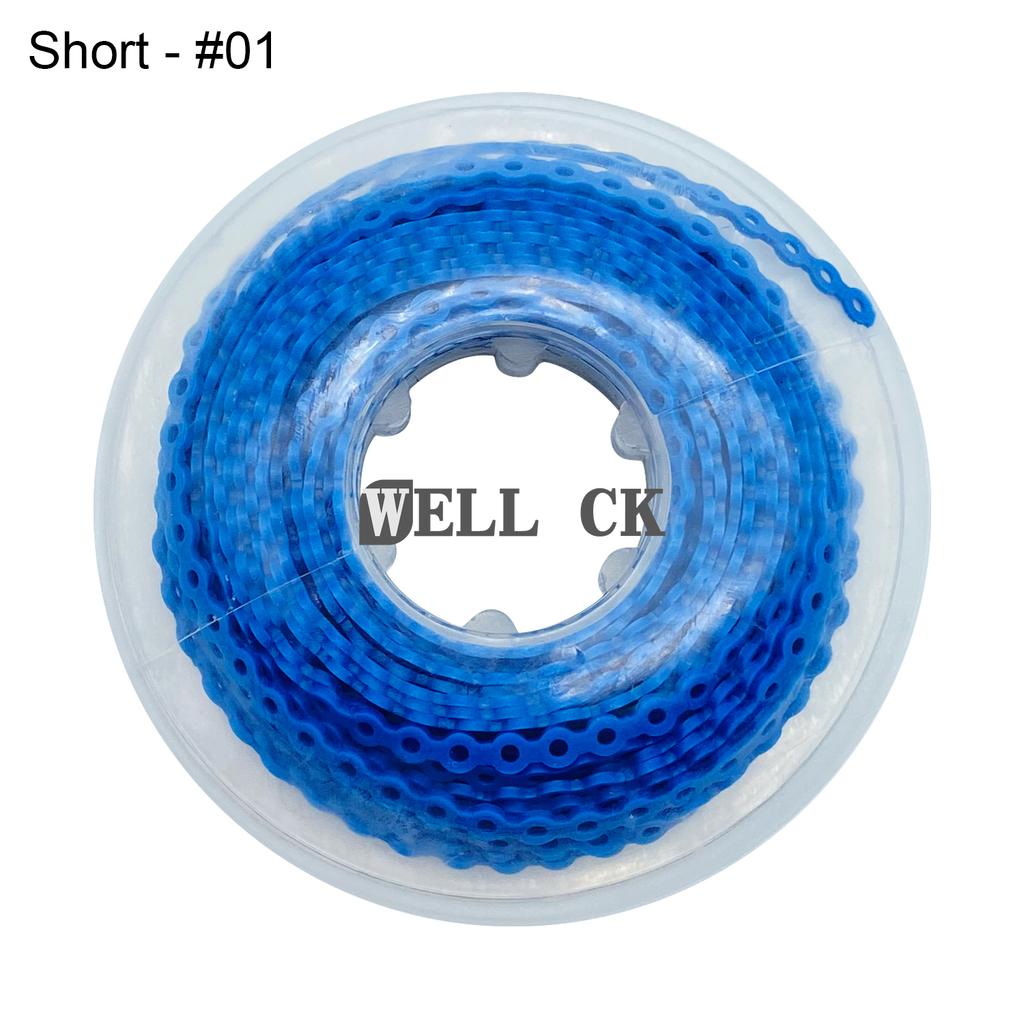 WELL CK 1Pcs Dental Orthodontic Elastic Rubber Power Chain Rubber Band Short Type