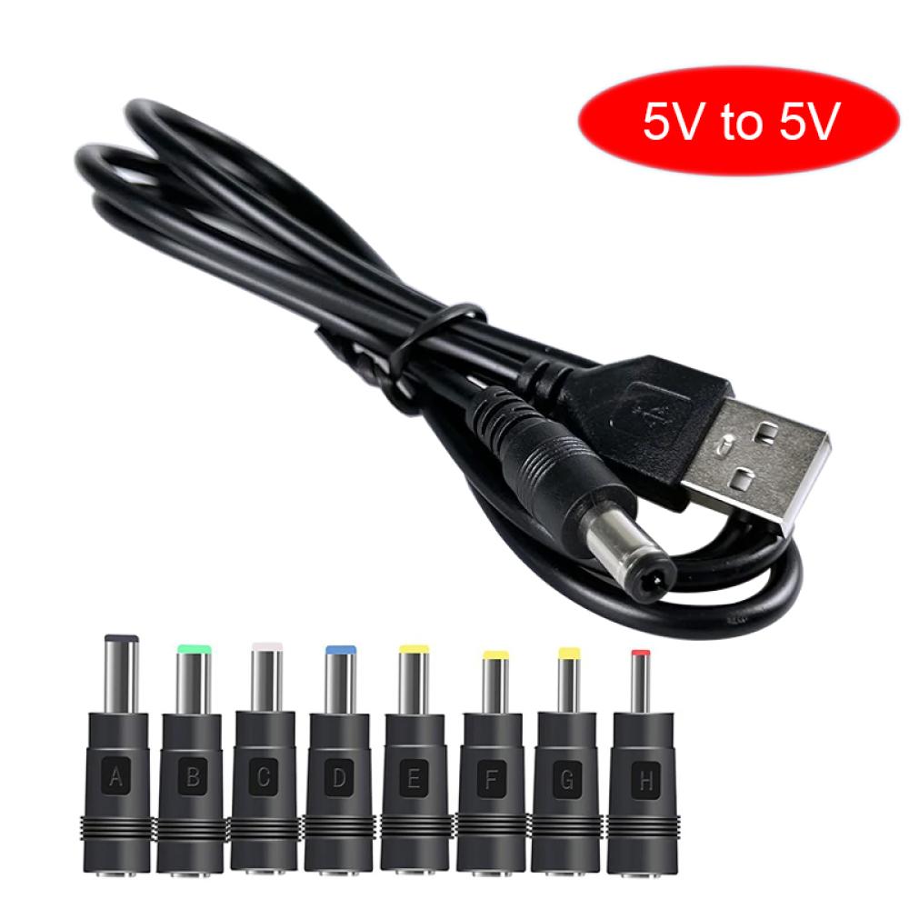 12v 5521mm 9v 5v Rgeek Usb Cable Boost Converter Stepup Cord 8pcs Connectors Cable For Wifi 12v Router Modem Fan Powerbank