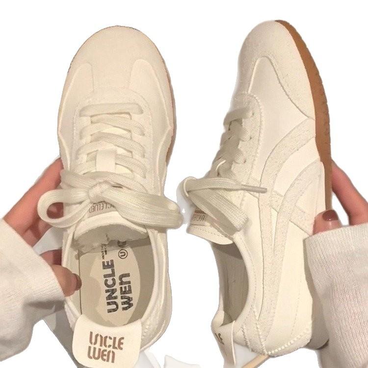 Retro Forrest Gump training shoes women's new spring soft-soled leisure sports students flat-soled versatile white shoes