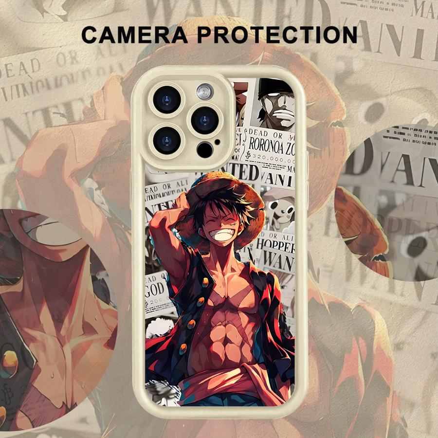 One Piece Luffy Крутой чехол для iPhone XR 17 Air XS Max 16e 15 16 14 Plus 13 12 11 Pro Max Мягкий чехол