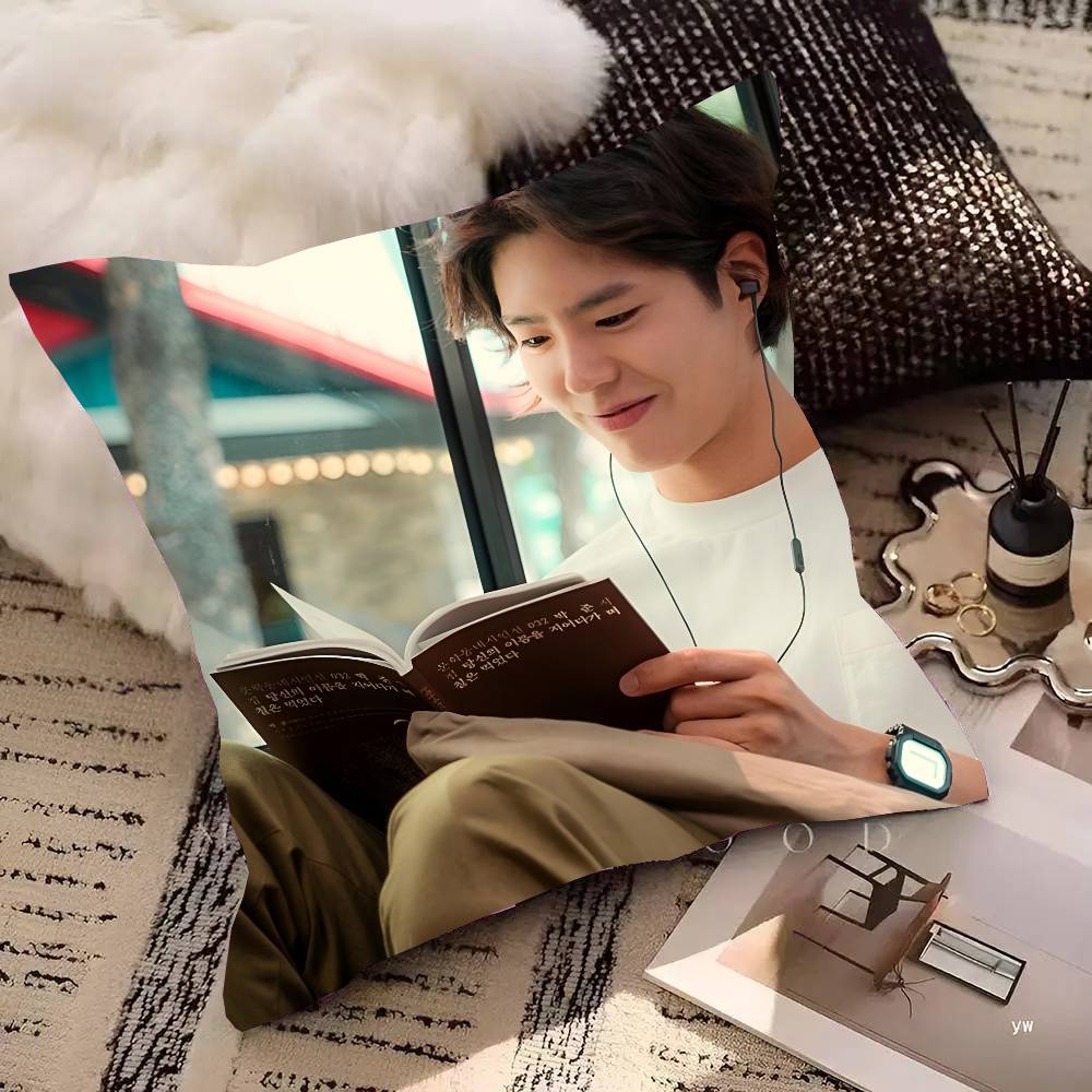 Наволочка для подушки с Park Bo Gum Kpop, квадратная подушка, спальня, диван, подушка для отдыха и комфорта, автомобиль, гостиная, домашний декор