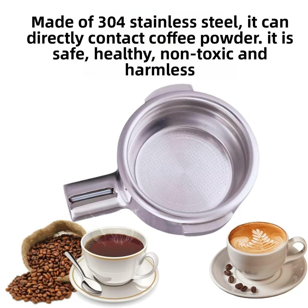 58mm 2Cup Bottomless Portafilter Stainless Steel Naked Portafilter for E61 Flair 58 ECM Rocket Sanremo Synesso Slayer VBM 3