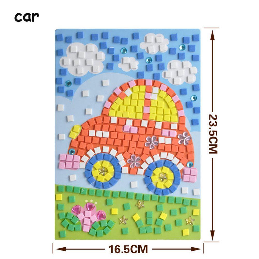 Kids Game DIY Kits Early Educational 3D Mosaics Puzzle EVA Foam Drawing Toys Stickers