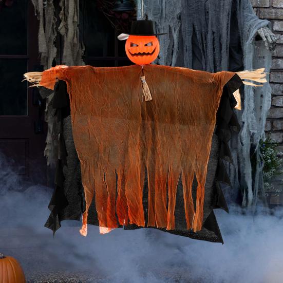 Хэллоуин Подвесное Украшение Призрак Голова Тыквы Призрак Реквизит для Дома с Привидениями Украшение Призрак для Двора Патио Сада Внутреннего Наружного Использования