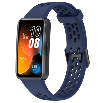 Классический 1шт вентилируемый силиконовый спортивный ремешок для часов HUAWEI Band 8 аксессуары для умных часов браслеты