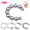 2/4/6/10 Rotatable Metal Beads Penis Cock Rings Delay Ejaculation 5 Sizes Metal Male Prolonged Pleasure Ring Round Bead Cock Ring Sex Toys