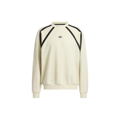 adidas Оригинальная повседневная толстовка с круглым вырезом и длинными рукавами унисекс, бежевая IR6384