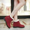 2024 Весна и осень Новые женские сапоги Модные женские короткие сапоги с круглым носком, однотонные, с рукавами из ткани, пряжкой, квадратным каблуком