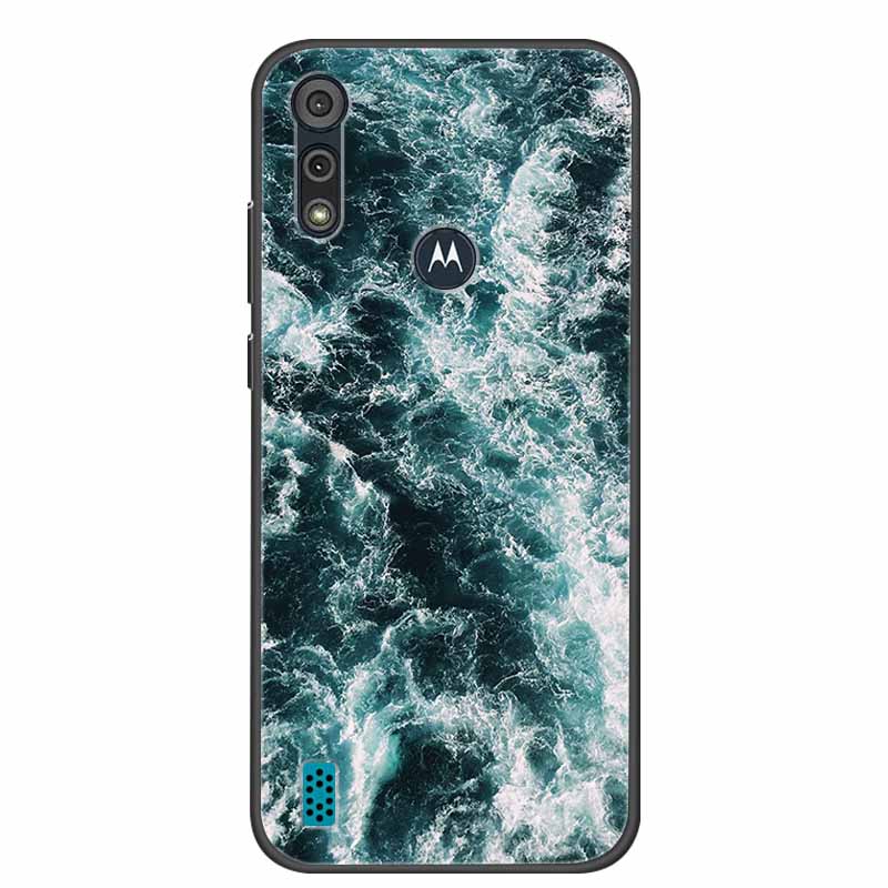 Чехол для телефона Motorola Moto E6i / E6s 2020, противоударный, из мягкого силикона TPU, задняя крышка для Moto E6s 2020 e 6S 6i, чехлы, мраморный принт