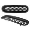 BED1 7Pcs Matte Gloosy Black Front Grille Mesh Inserts Trim Car Sticker Grille Cover Guard for Jeep Wrangler JK 2007-2017 Car Styling