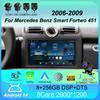 Android 14 для Mercedes Benz Smart Fortwo 451 2006 2007 2008 2009 Автомобильное радио GPS Carplay Мультимедийный проигрыватель Навигация Стерео Авто