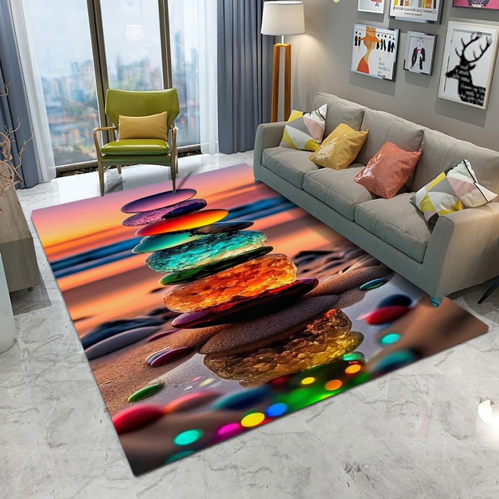 Ковер-мат с эффектом морской тематики, коврик, ракушка, морская звезда, волновой узор, нескользящий, прочный, украшение для дома, коврик для пола в гостиную, спальню