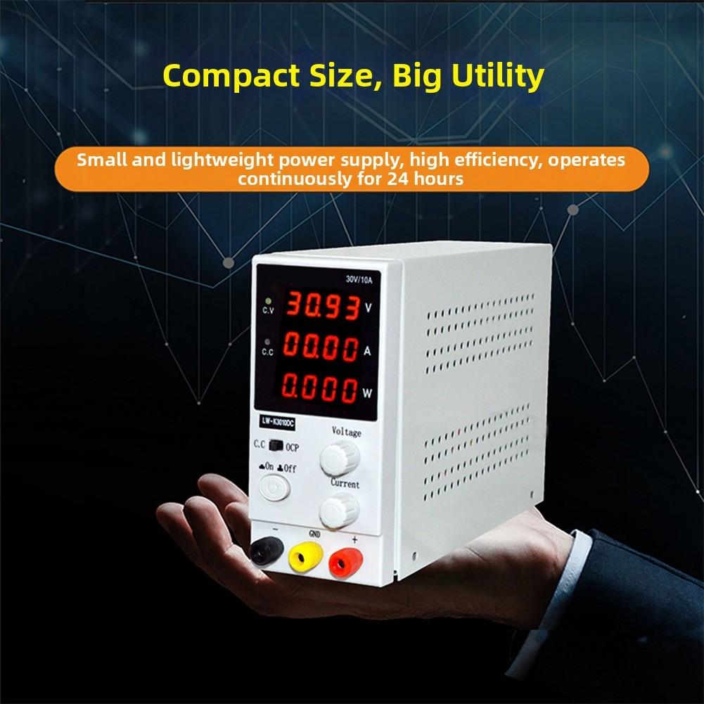 K3010DC Регулируемый источник питания постоянного тока, Регулятор напряжения, 4-разрядный дисплей, включая защиту от перегрузки по току и короткого замыкания