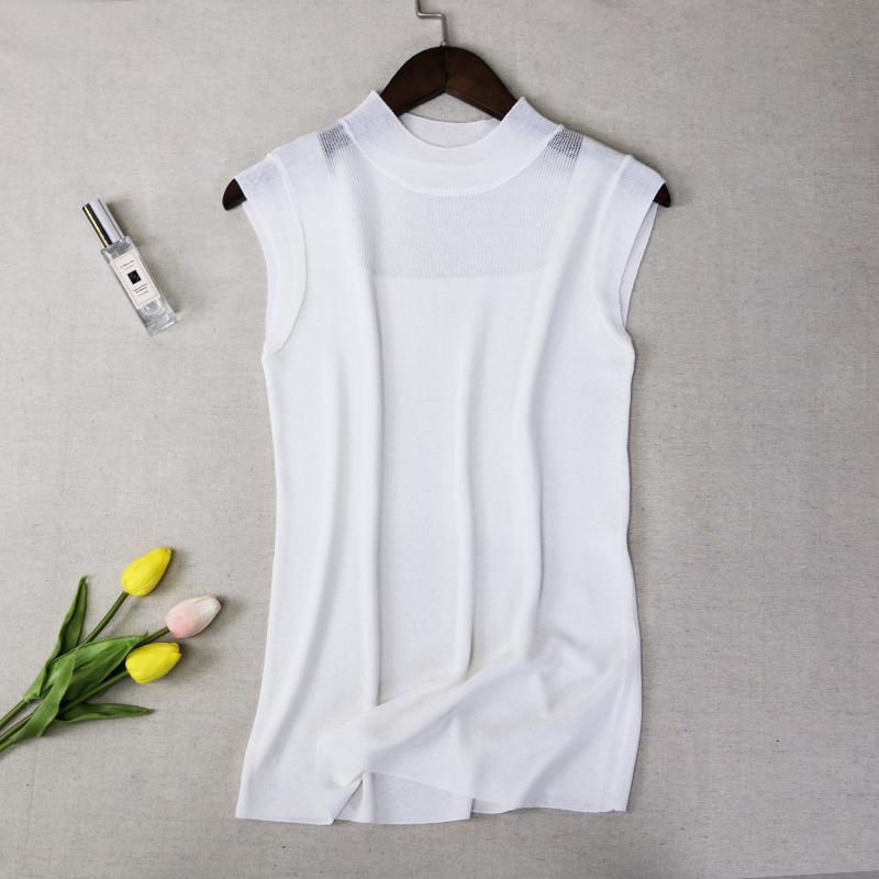 Summer Tanks Sleeveless Knitted Tanks Top Women