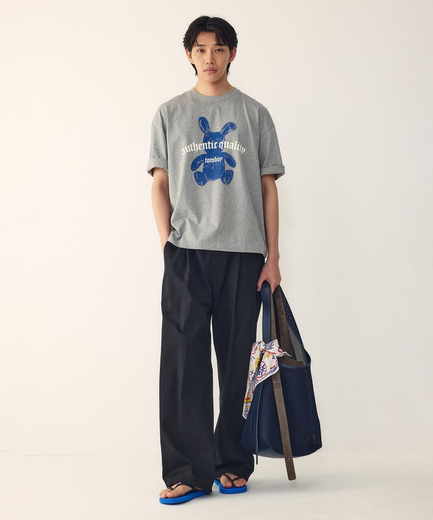 STUDIO TOMBOY [Мужские] Широкие брюки чинос с одной складкой_Черный 9156231214