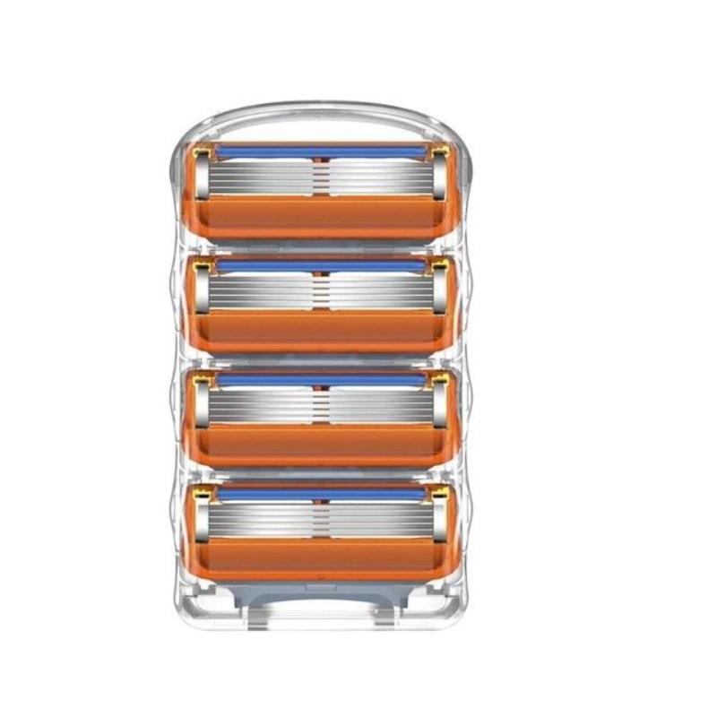 4 шт./лот бритвенные лезвия для мужчин, острая бритва, пятислойное лезвие для бритвы