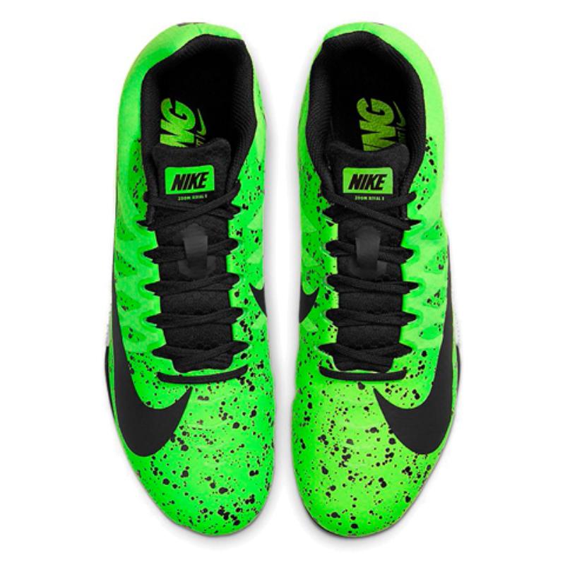 Nike Air Zoom Rival S 9 Spikes 'Electric Green Speckled' Sneakers Casual 907564-302