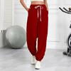 Women's Casual Fashion Sweatpants Color Matching Printed Casual Pants