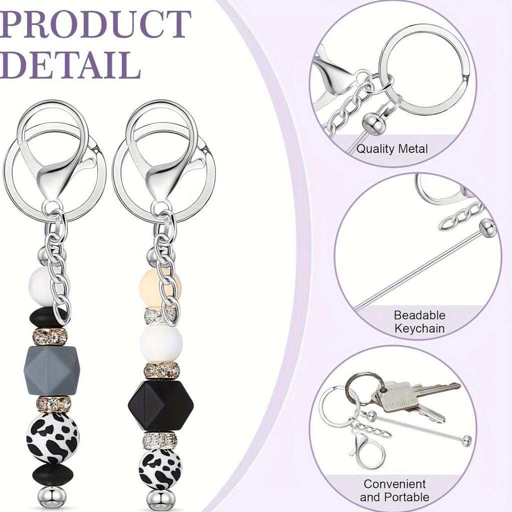 Многофункциональный брелок-подвеска с 12 подвесками из бисера, прочный сплав, принадлежности для рукоделия для мужчин и женщин, ежедневное использование
