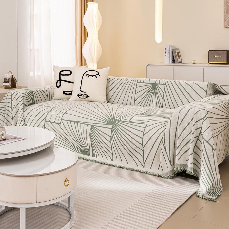 Чехол для дивана в новом стиле, американское легкое роскошное полотенце для дивана, нескользящее, всесезонное, устойчивое к царапинам от кошек, высококачественное всеохватывающее одеяло для дивана