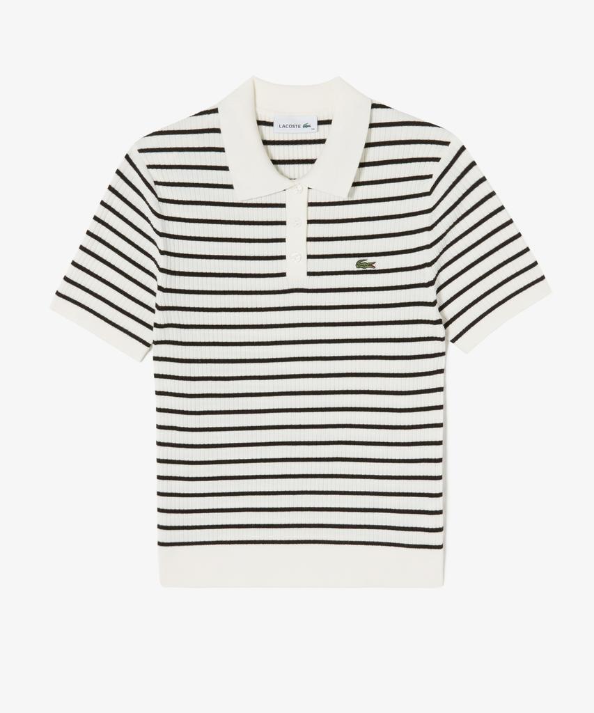 LACOSTE Women'S Rib Knit Sweater Polo Shirt Pf530E-56G 70V