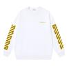 1244 Off-White 2025 Autumn New Tape Measure Arrow Ruler Tape Printed Men's and Women's Round Neck Hoodie
