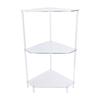 3 Tier Triangular Acrylic Corner Side Table Small Corner Side Table Bathroom Organizer Water