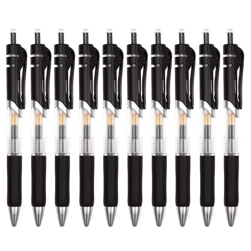 Press-Action 0.5mm Ballpoint and Sign Pen, Black/Red/Blue, for Students and Office.