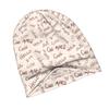 2D Flat Printing Multilingual Hello Pattern Classic Knit Hat for Adults Available In Versatile Tones Ideal for Subtle Styling During Cool Days Or Rela