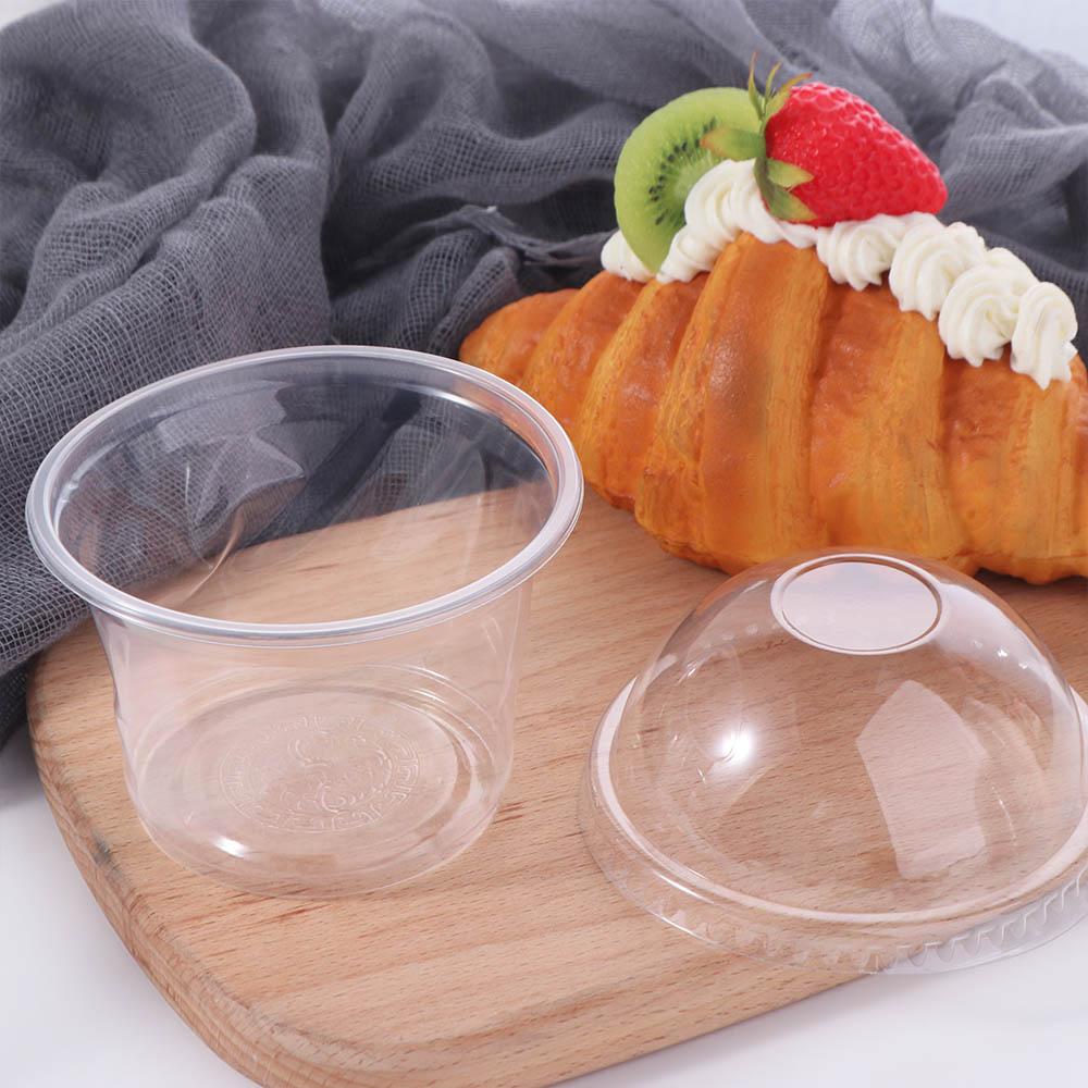 50 шт. прозрачные одноразовые пластиковые стаканчики для напитков купольные крышки контейнер для йогурта десертные стаканчики для салата