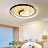 Bedroom Led Chandelier Light Black White Modern Ceiling Lamp  Attic Living Room Dining